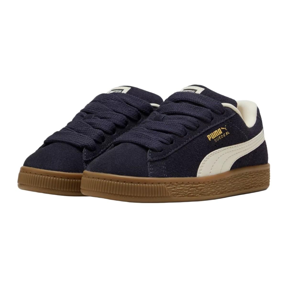 PUMA Suede XL PS Sneakers Bambino Blu Navy e Avorio