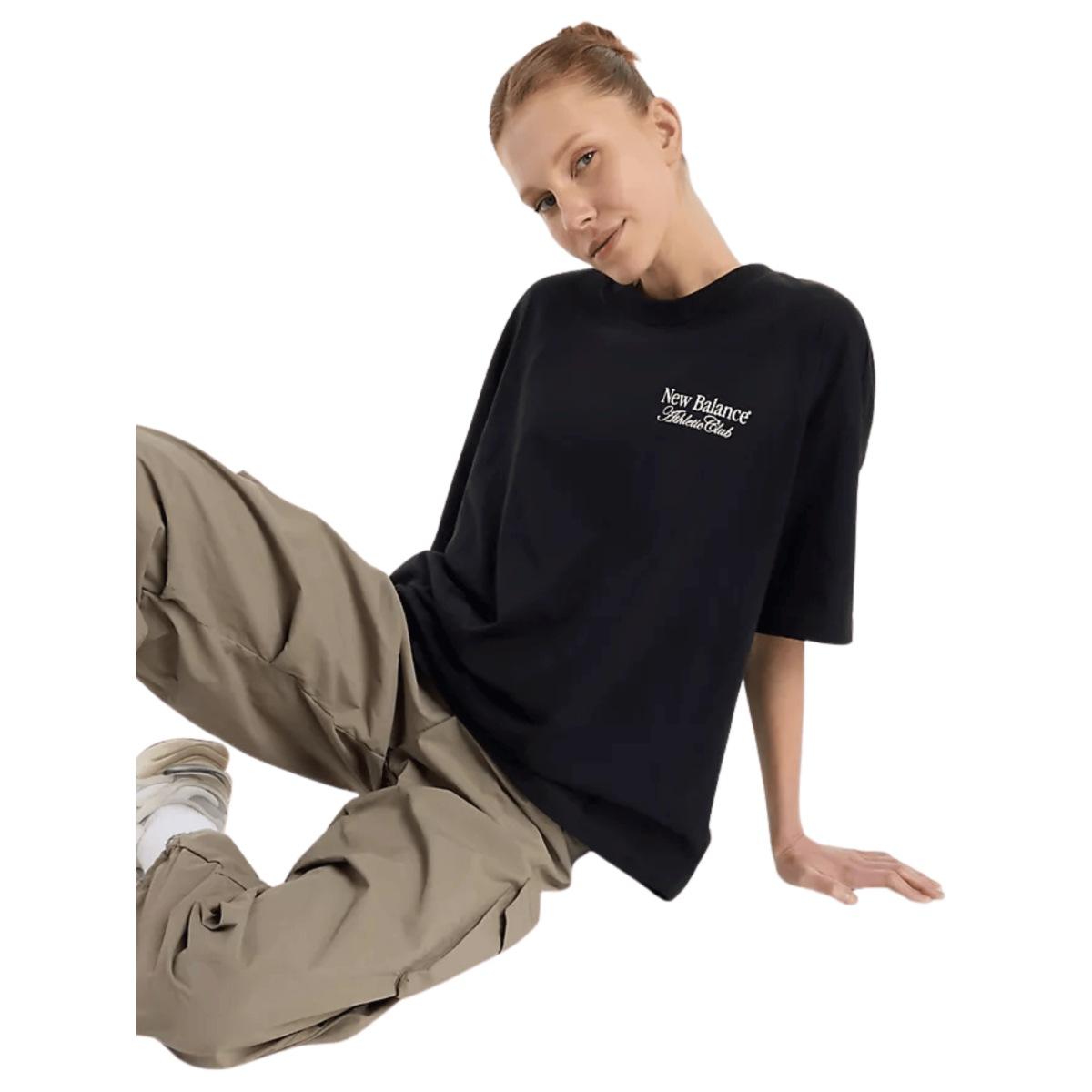 New Balance French Terry T-Shirt Donna